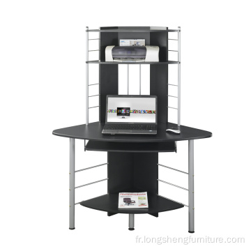 Bureau de tour d&#39;ordinateur d&#39;angle multifonctionnel